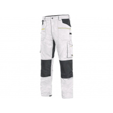 Pracovní kalhoty pas CXS STRETCH, bílo-šedé