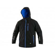Zimní softshellová bunda KINGSTON, pánská, černo-modrá