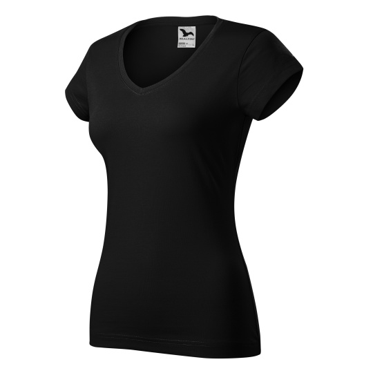 Triko dámské Adler Fit V-Neck 162, černé