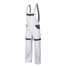 Pracovné nohavice s trakmi COOL TREND bielo-šedé