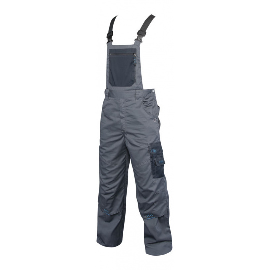 Pracovné nohavice 4TECH s trakmi šedej