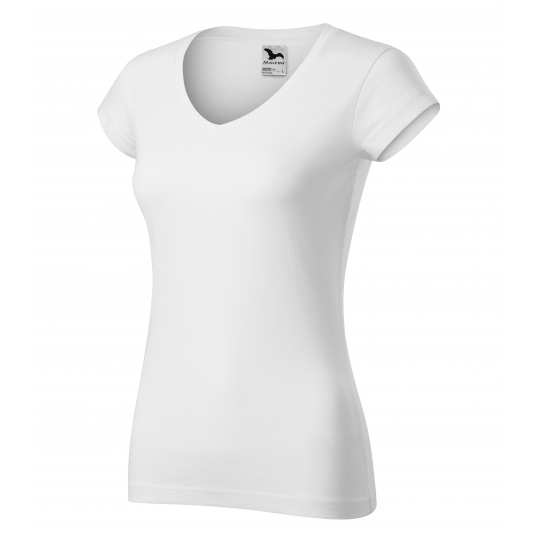 Triko dámské Adler Fit V-Neck 162, bílé