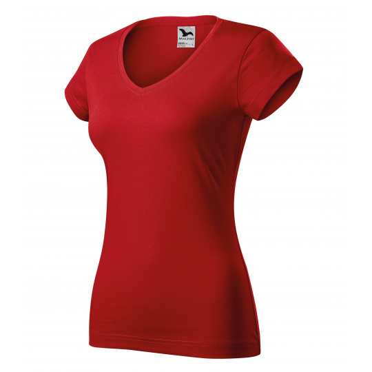 Triko dámské Adler Fit V-Neck 162, červené