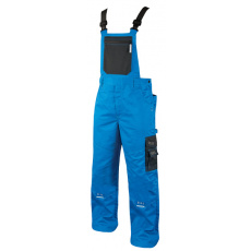 Pracovné nohavice 4TECH s trakmi modré
