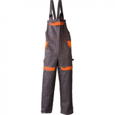 Pracovné nohavice s trakmi COOL TREND šedo-oranžové