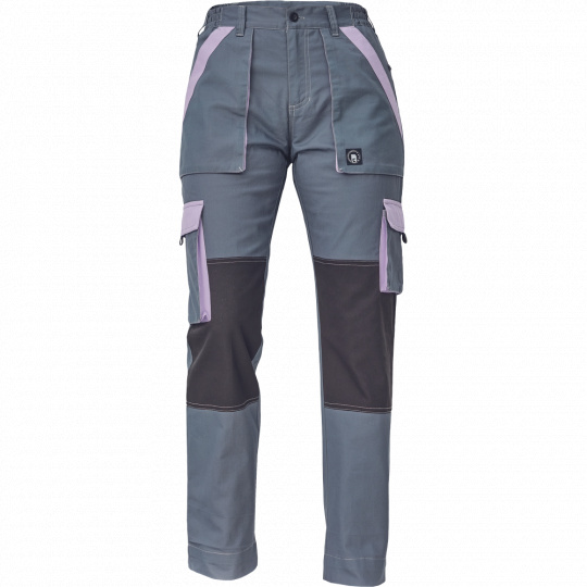 Dámské pracovní kalhoty MAX SUMMER, šedo/fialové
