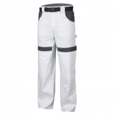 Pracovné nohavice COOL TREND bielo-šedé