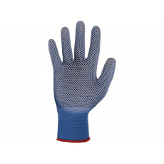 Pracovní rukavice CXS BRITA DOTS, máčené v PU a PVC terčíky