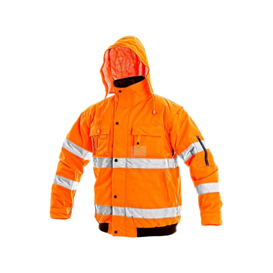 Reflexná bunda LEEDS 2v1 oranžová, zimné