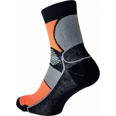 Ponožky KNOXFIELD Basic černo/oranžové Ponožky KNOXFIELD Basic černo/oranžové